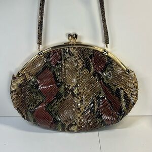 Vintage Judith Leiber Snakeskin Handbag